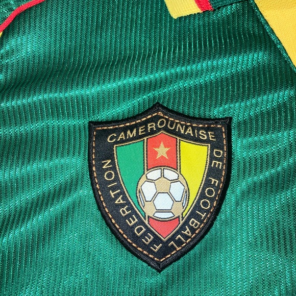 CAMEROON 1998 Home SHIRT FOOTBALL SOCCER JERSEY PUMA MENS SIZE XL VINTAGE - Picture 5 of 7